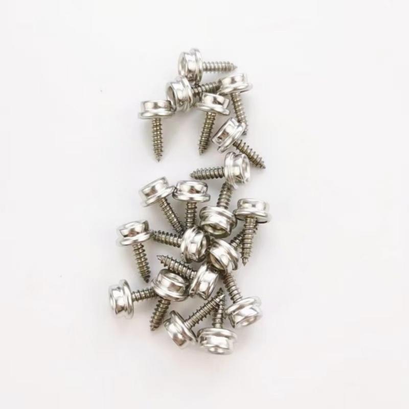 Pack of 50 Stainless Steel Screw Fastener Push Button Screw For Plane Tent Canvas Screw Socket Button Accessories