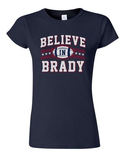 Junior Believe In Brady Ball Football Sports MVP New England Fan DT T-Shirt Tee Unisex T-Shirt