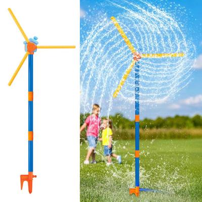 55" Windmühlen-Wasser-Sprenger für Kinder 360 Grad drehendes Spritzwasser-Spielzeug