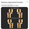 2Pcs Copper Angled Curved Foot Replacement Thickened Angle Adjustment Shower Faucet Adapter Home Bathroom Hardware