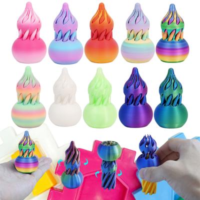 Giocattolo Fidget Zucca a Spirale Giocattolo Zucca Passante Impossibile Giocattolo Zucca a Spirale Stampato in 3D Mini Illusione Ottica a Viti Vorticose Decorazione da Tavolo Regalo per Sollievo dallo Stress