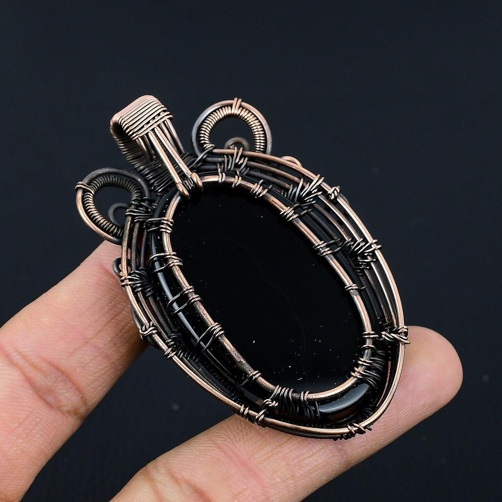 Black Onyx Jewelry, 925 Solid Sterling Silver Pendant Handmade Gemstone Jewelry, Gifts For Wife Brand New Pendant
