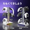 Universal Game Controller Headphone Stand with RGB Lights with Desk Organizer Holder, Multi-Color (Compatible PS5/Xbox/Switch)