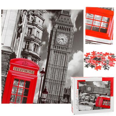 Adult 1000 Pieces Building Block Puzzle London Bell Tower Thickened Paper Puzzle Decompression Toy Resource