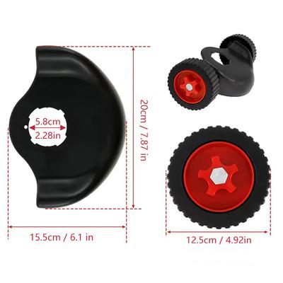 1 PC Detachable Bilateral Wheel For Electric Grass Trimmer Auxiliary Tool Lawn Mower Wheels Power Accessories Guider Tools