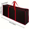 1pc Large Capacity Christmas Wrapping Paper Storage Bag - Gift Wrap Organizer for Bows, Ribbons & Rolls, Under-Bed Craft Drawer