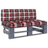 VidaXL Central Garden Pallet Sofa Patio Furniture Outdoor Sofa Central Patio Sofa Living Room Pine Wood 3066493