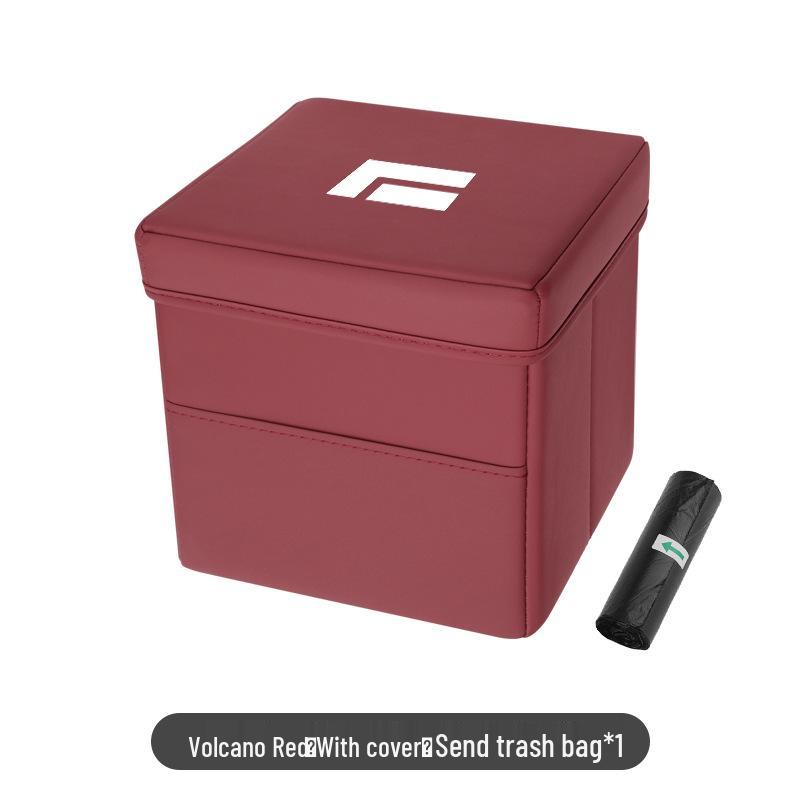 2024 Rox Jishi 01 Auto-Mülleimer: Faltbare Innenaufbewahrungsbox mit Deckel