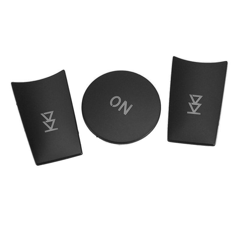 1 Set Volume Button Knob Cover Trim Fit for Mercedes Benz C GLK CLS E Class Black Plastic