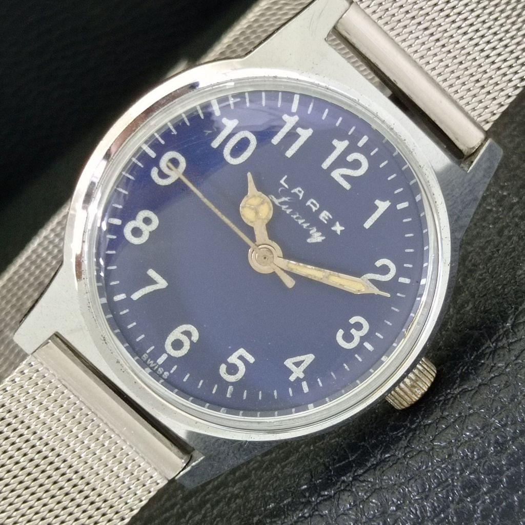 

ВИНТАЖНЫЕ РОСКОШНЫЕ ШВЕЙЦАРСКИЕ МУЖСКИЕ ЧАСЫ С РУЧНЫМ ЗАВОДОМ LAREX a702042-5 R208-a702042