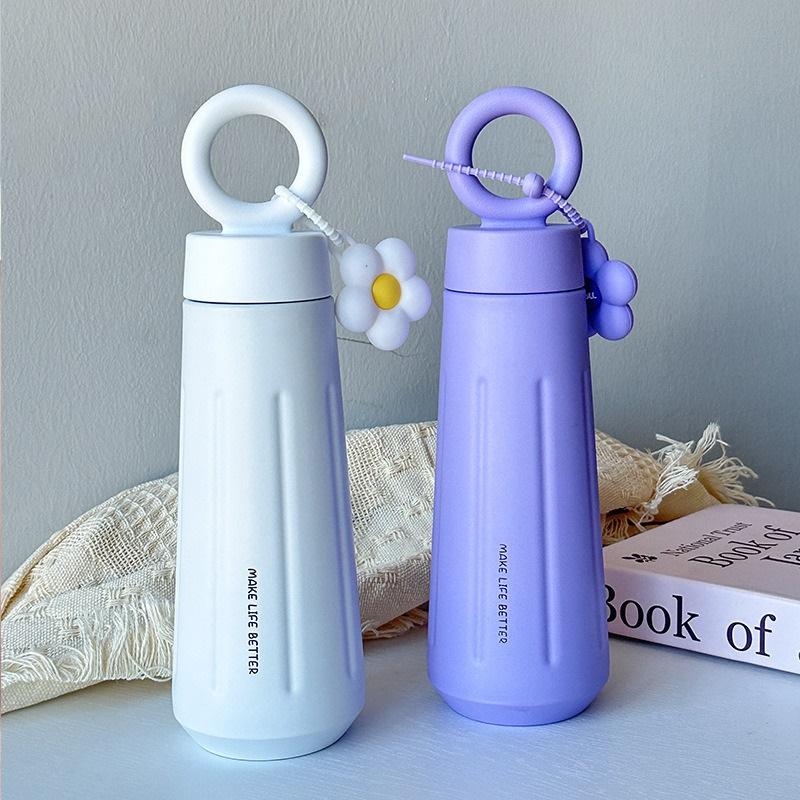 High Beauty Creative Fashion Petal Cup 316 Stainless Steel Vacuum Insulated Cup Outdoor Portable Handheld Carrying Cup