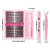 Natural Dense Gradual Change Single Cluster False Eyelashes Daily Activities Diy Segmented D Curl Eyelashes