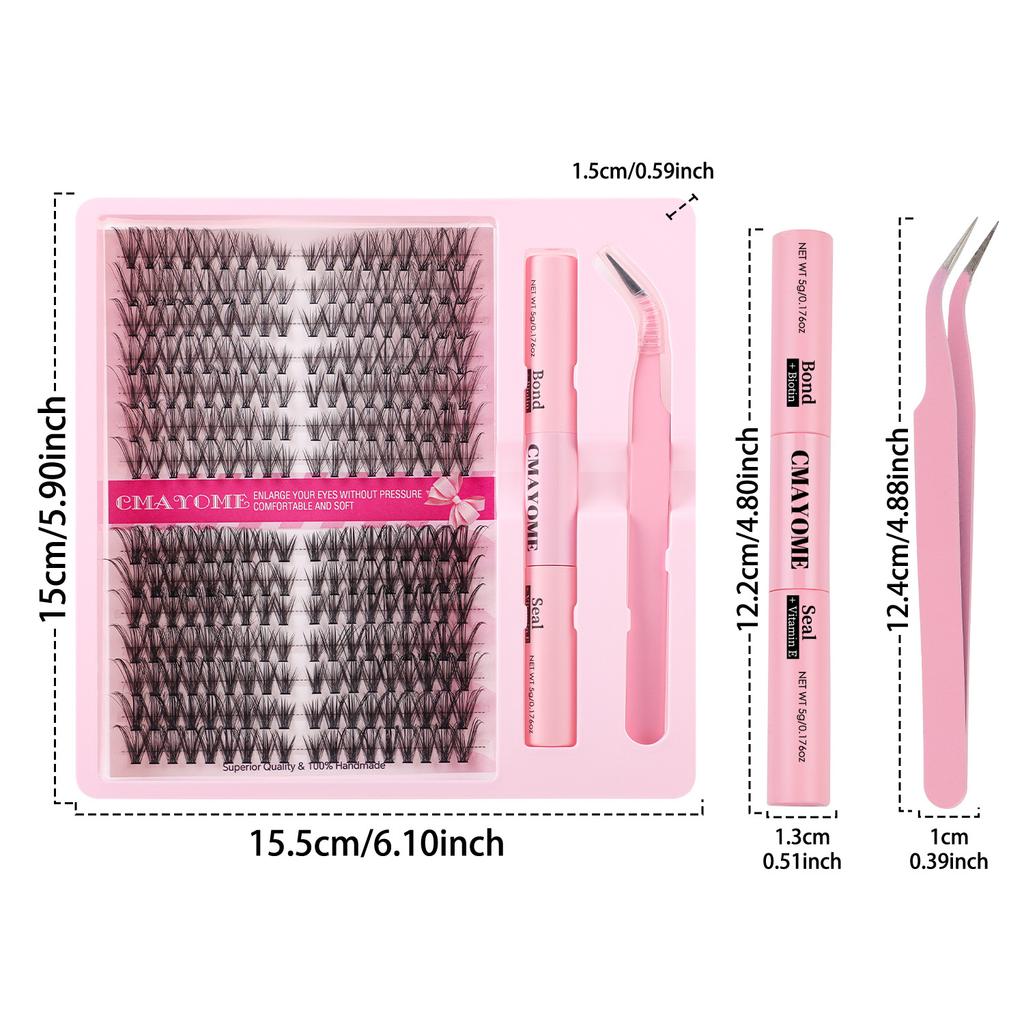 Natural Dense Gradual Change Single Cluster False Eyelashes Daily Activities Diy Segmented D Curl Eyelashes