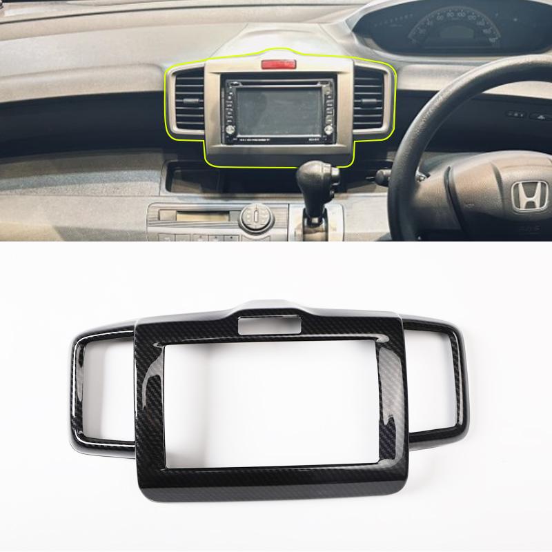 For Honda Freed GB3 2008-2015 Carbon Fiber Center Console Cover Interior Gear Power Window Switch Mirror Trim Modified Parts