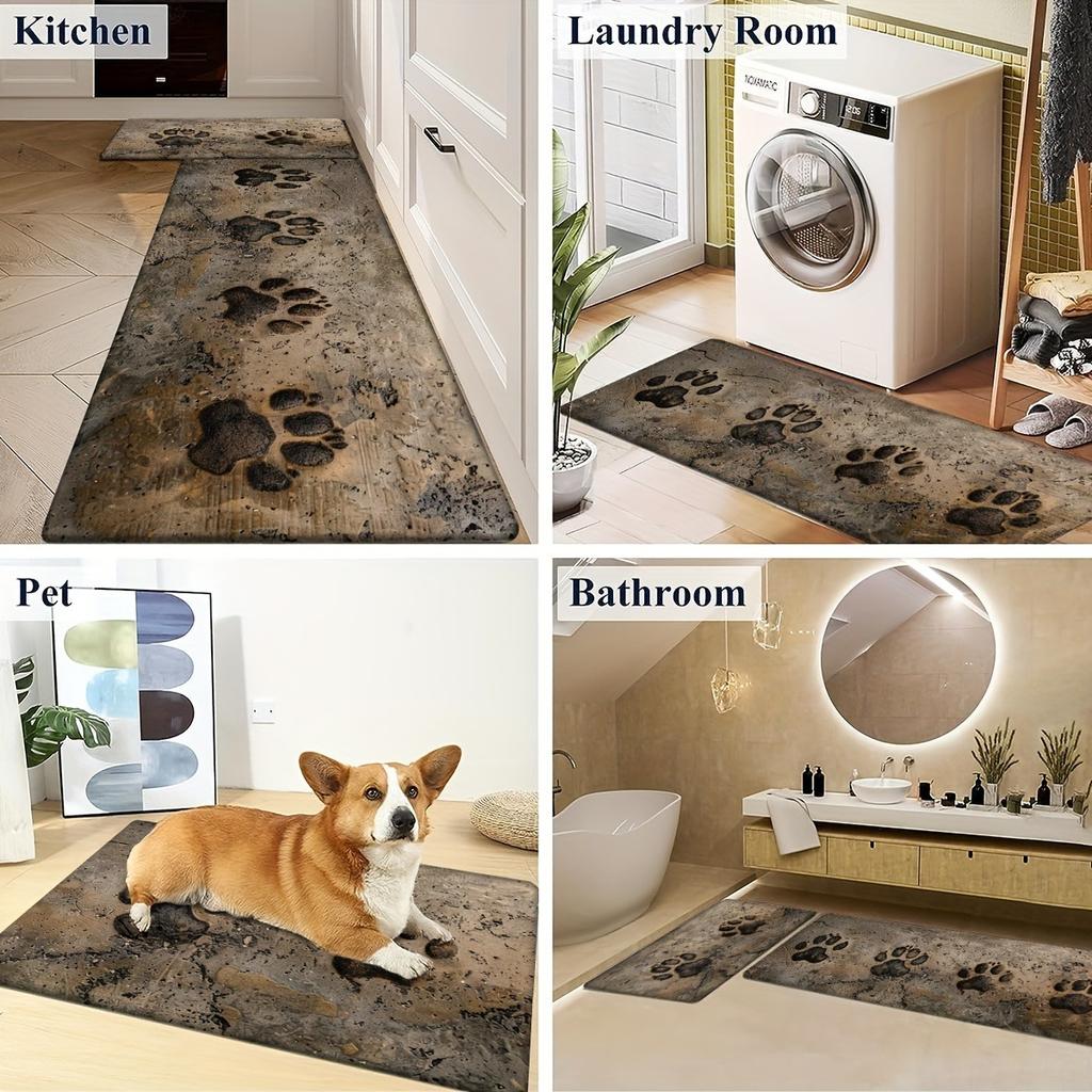 1PC Leuke Cartoon Katten Patroon Keukenkleden Antislip Deurmatten Pop Woonkamerkleden Badmat Tapijt voor Huis Wastafel Wasruimte Decor