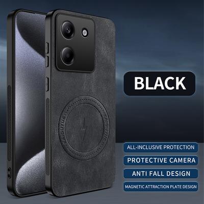 For POCO M7 Pro 5G Case for Magsafe Luxury Sheep Skin Magnetic Matte Cover for Mi POCO M7pro Wireless Charging Anti-drop Bumper