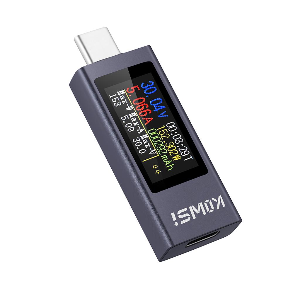 KWS-2303C Multi-function DC Voltage Ammeter Power Meter Type-c Power Bank Cell Phone Charging Tester DC 4-30V 0-12A