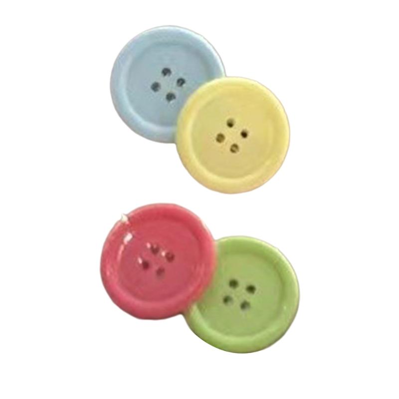 Lovely Candy Color Hair Clip Cute Button Hairpins Barrettes Sweet Hair Side Clip Hair Accessory for Kids Teens Girls