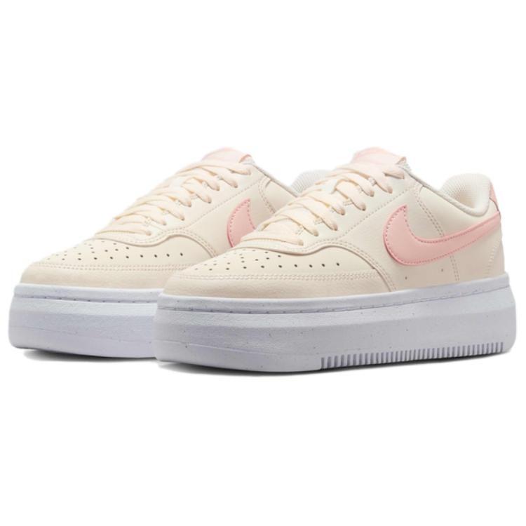 Nike Court Vision Alta Abrasion Resistant Low top Skateboard Shoes Women's Ecru DZ5394-108