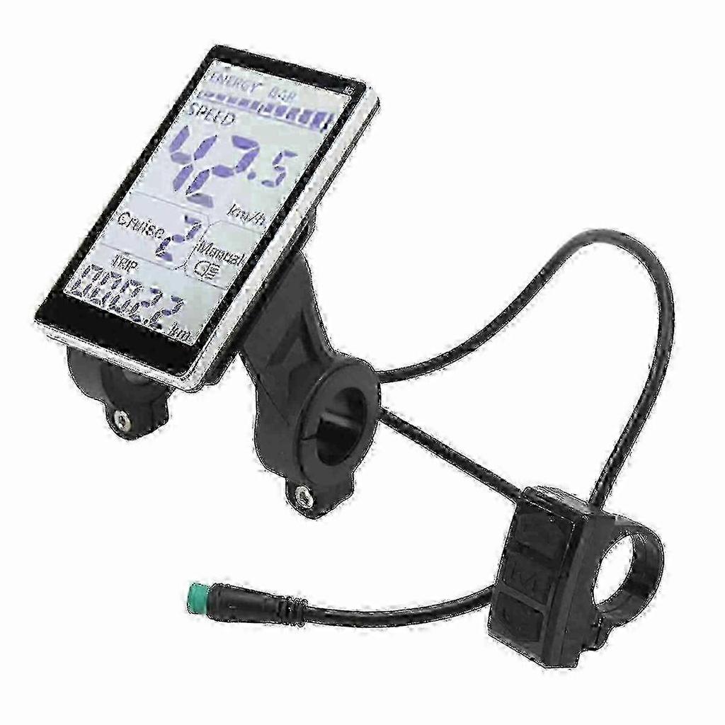 Universal E-Bike LCD Meter 5-Pin 24V-60V M5 Screen for 31.8/22.2/25-26mm Handlebars
