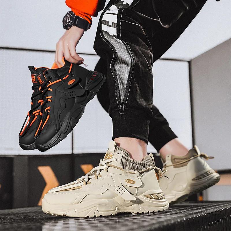 Spring Autumn New Classic Men's Shoes Fashion Versatile Casual Shoes Anti Slip and Wear Resistant Outdoor Running Shoes Sneakers