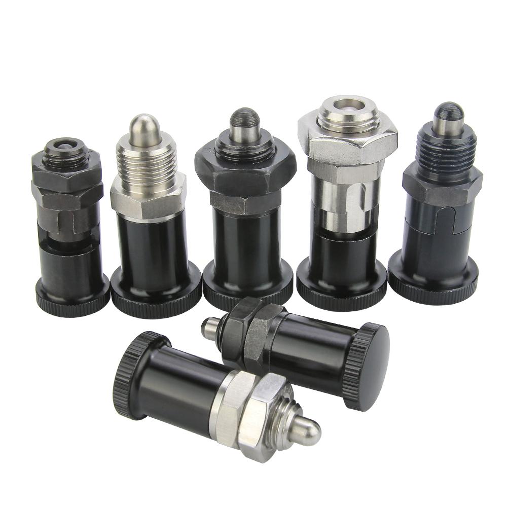 1 Stück Einpressbarer Kugeliger Federdruckbolzen KST214 Edelstahlfeder Selbstsichernder Knopf Rückstellknopf Federdruckbolzen Indexierbolzen