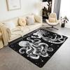 Galaxy Area Rug 3x5,Octopus Tentacles Carpet Kawaii Room Decor,Stars Decorative Rug Fleece Fabric Coastal Creature Indoor Floor Mat Nautical