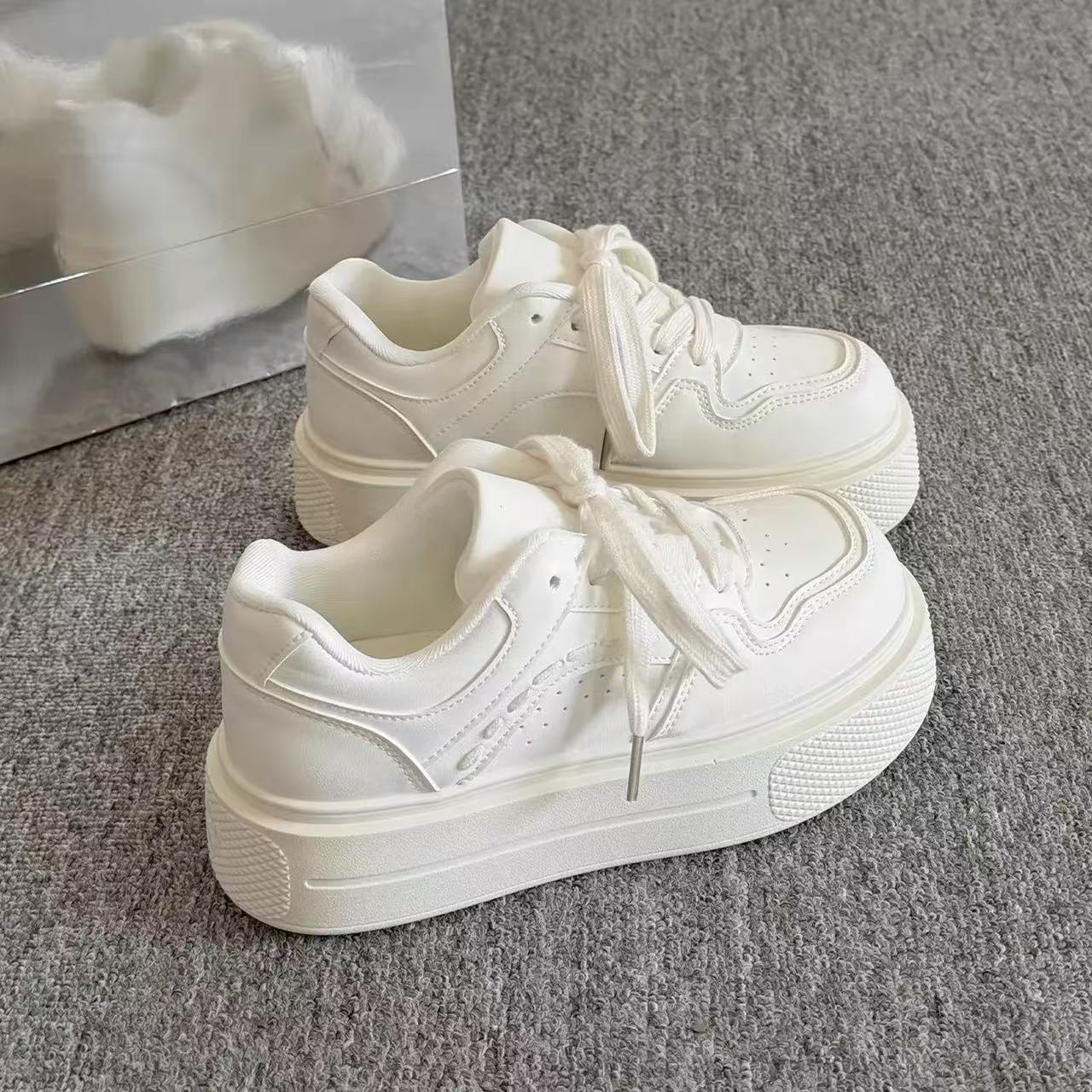 Heeled Shoes, Women s Shoes, Casual Shoes, Low-top Shoes 35 белый