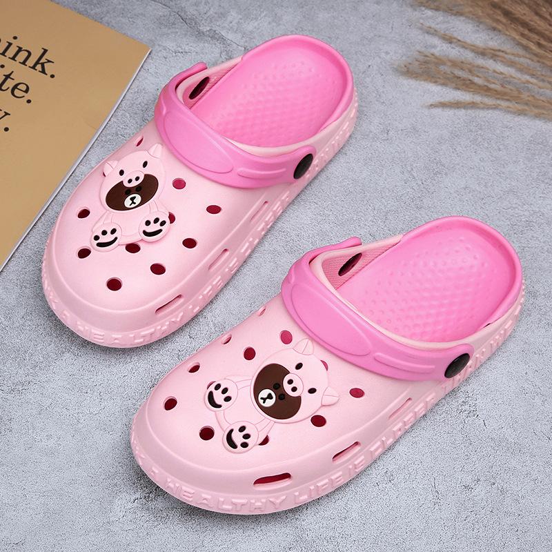 Children's hole shoes summer baby slippers wear light non-slip soft sole boys and girls sandals children beach shoes