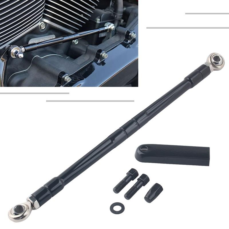 Motorcycle CNC CUT Shift Linkage Shifter Link Round Rod For Harley Softail Fat Boy Breakout Touring Street Electra Road Glide