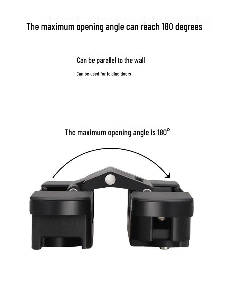 Adjustable 180° Concealed Door Hinges for Inward/Outward Opening Wooden Doors