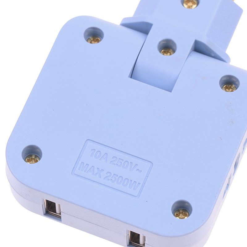 3 In 1 Eu Extension Plug With Usb For Mobile Phone Charging Converter Socket