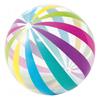1 pièce 15,35 pouces/40 cm Ballon de Plage Gonflable Rayé Coloré Transparent Jouet de Piscine pour Jeux d'Eau Fête d'Été Jeux de Plage en Plein Air