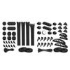 Diamond Grade Cable Management Organizer Kit,126Pcs,Cable Sleeve,Self Adhesive Bracket, Cable Clip