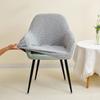 1/2pcs Leaves Jacquard High Arm Chair Covers Elastic Solid Color Armchair Covers Hotel Bar Seat Slipcovers for Home Wedding