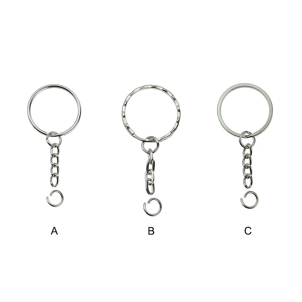 Key Chain Rings Screw Locking Hook Metal Link Ple Long Round Hanging Loops Tag Decoration Keepers Jewelry Accessories
