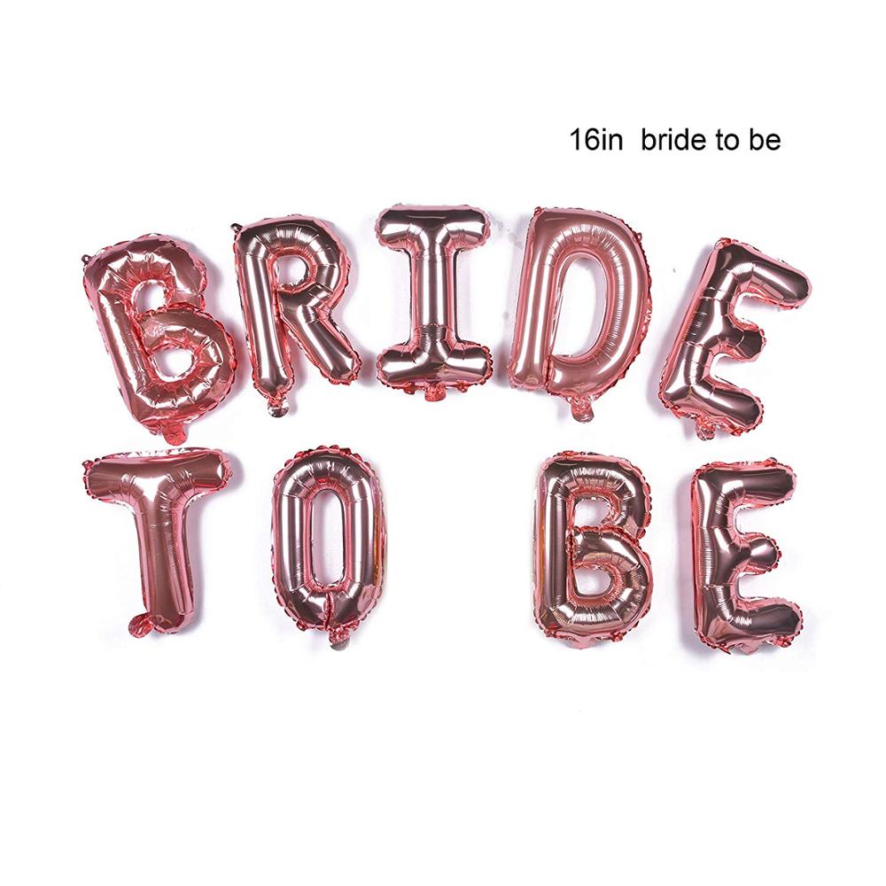 Yangyue Bridal Shower Bachelorette Party Decorations Kit Rose Gold - Include Latex/Foil/Confetti Balloons