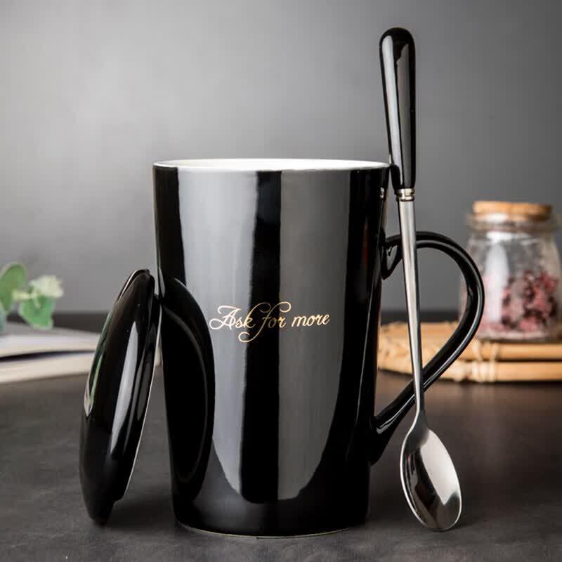 Star Ceramic Mug with Coaster