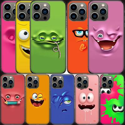 Funny Face Soft Phone Case For Apple Iphone 15 13 12 11 14 Pro Max Mini Cover SE 2020 X XS XR 8 7 6 6S Plus 5 5S Shell Coque For