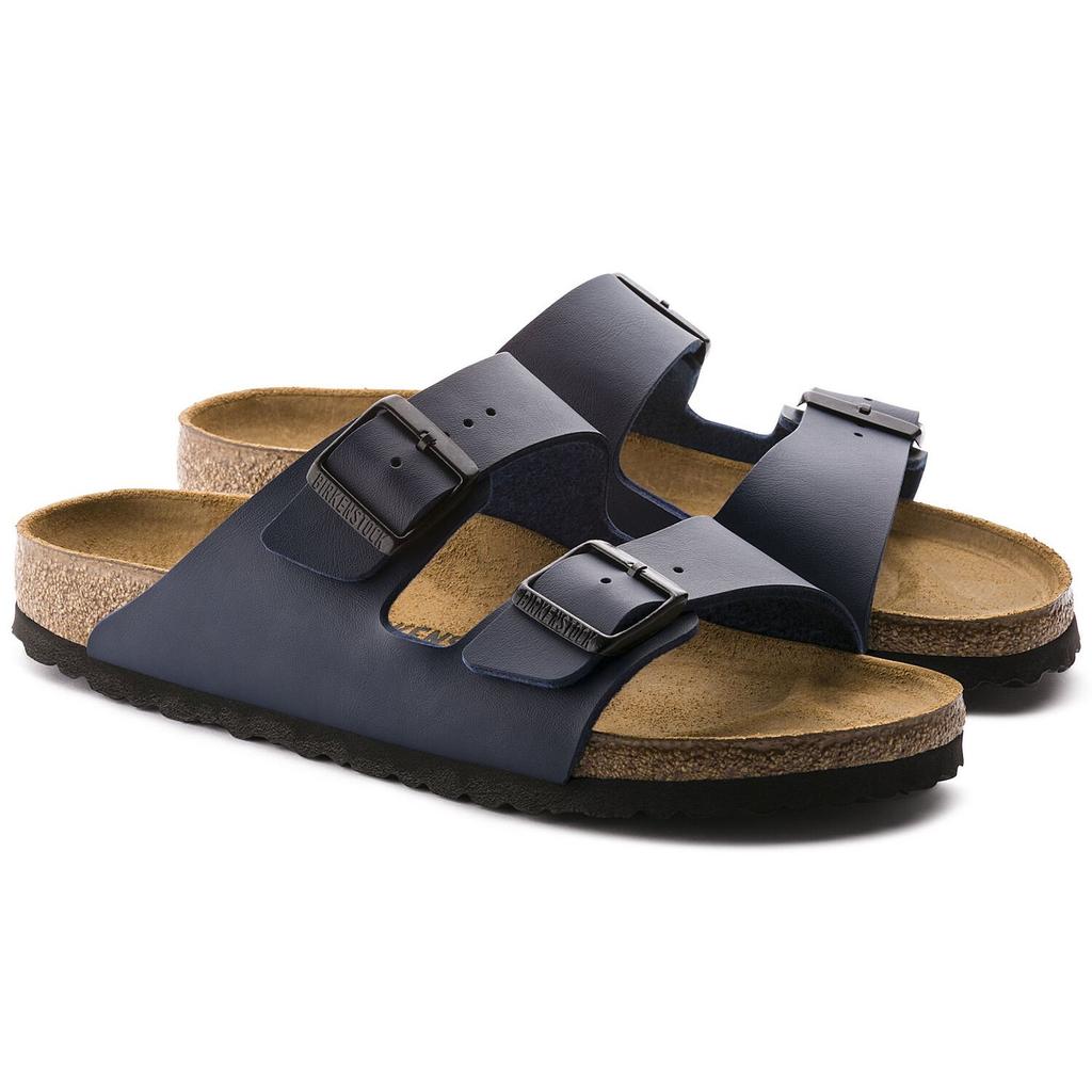 Women's Birkenstock Arizona BF Birko-Flor Blue Narrow Navy Blue (51753)