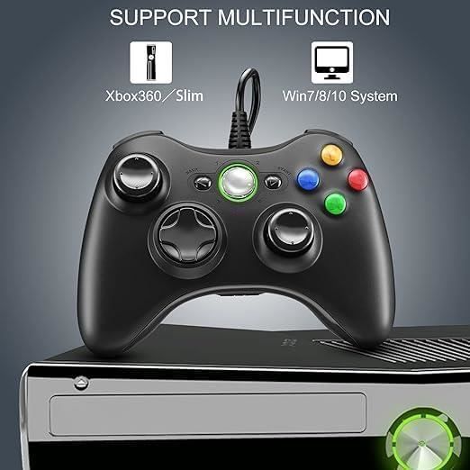 Manette de jeu - Gezimetie - Xbox 360 - USB - Double Vibration - Design Ergonomique