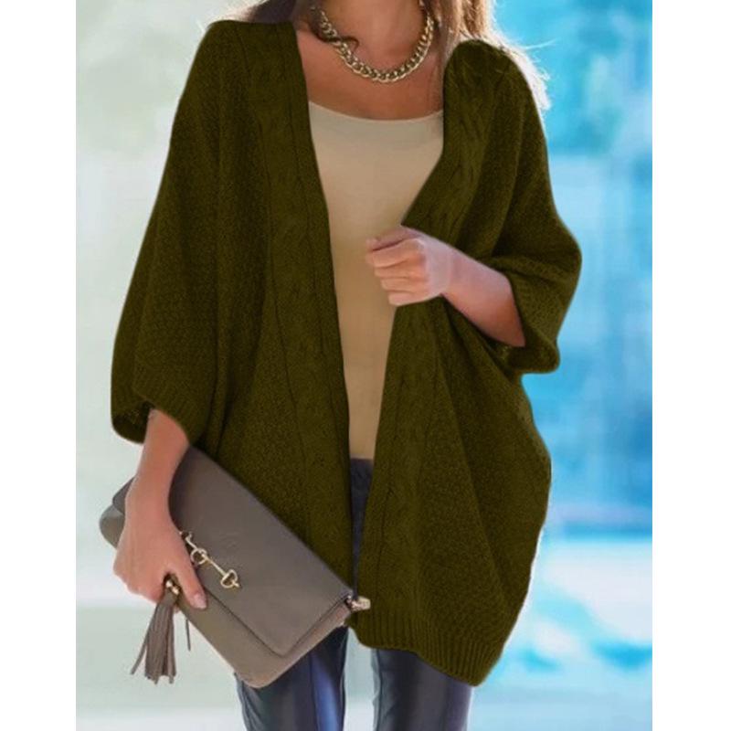 Women's Batwing Sleeve Cardigan Sweater 0393 - Cross-Border 2024 Collection