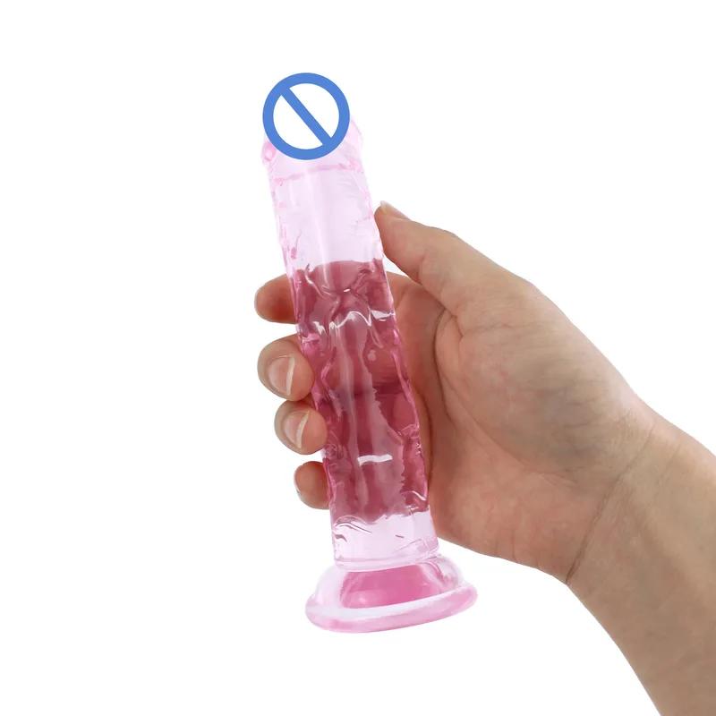 Big Dildo Realistic For Women Soft Jelly Dildo Vaginal Anal Plug Penis Strong Suction Cup Female Masturbators Sex Toys For Adult
