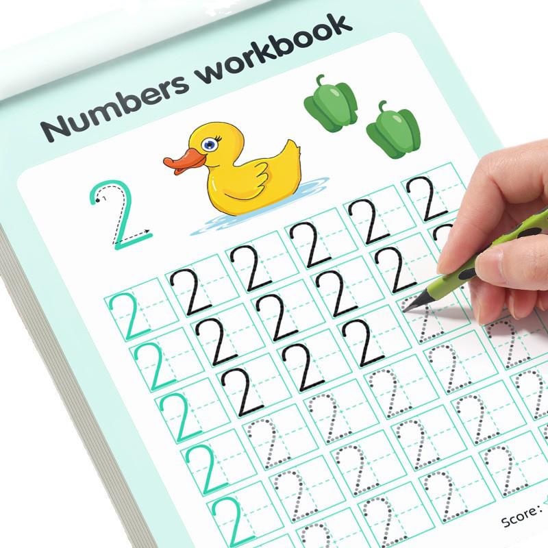 Cross-Age Children's Digital Calligraphy Tracing Book with Dot Matrix Pen for Daily Practice