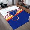St. Louis Blues Flannel Pattern Square Carpet,Area Rug,Carpet Rug for Living Room Bedroom Sofa Playroom Decor,Non-slip Floor Mat