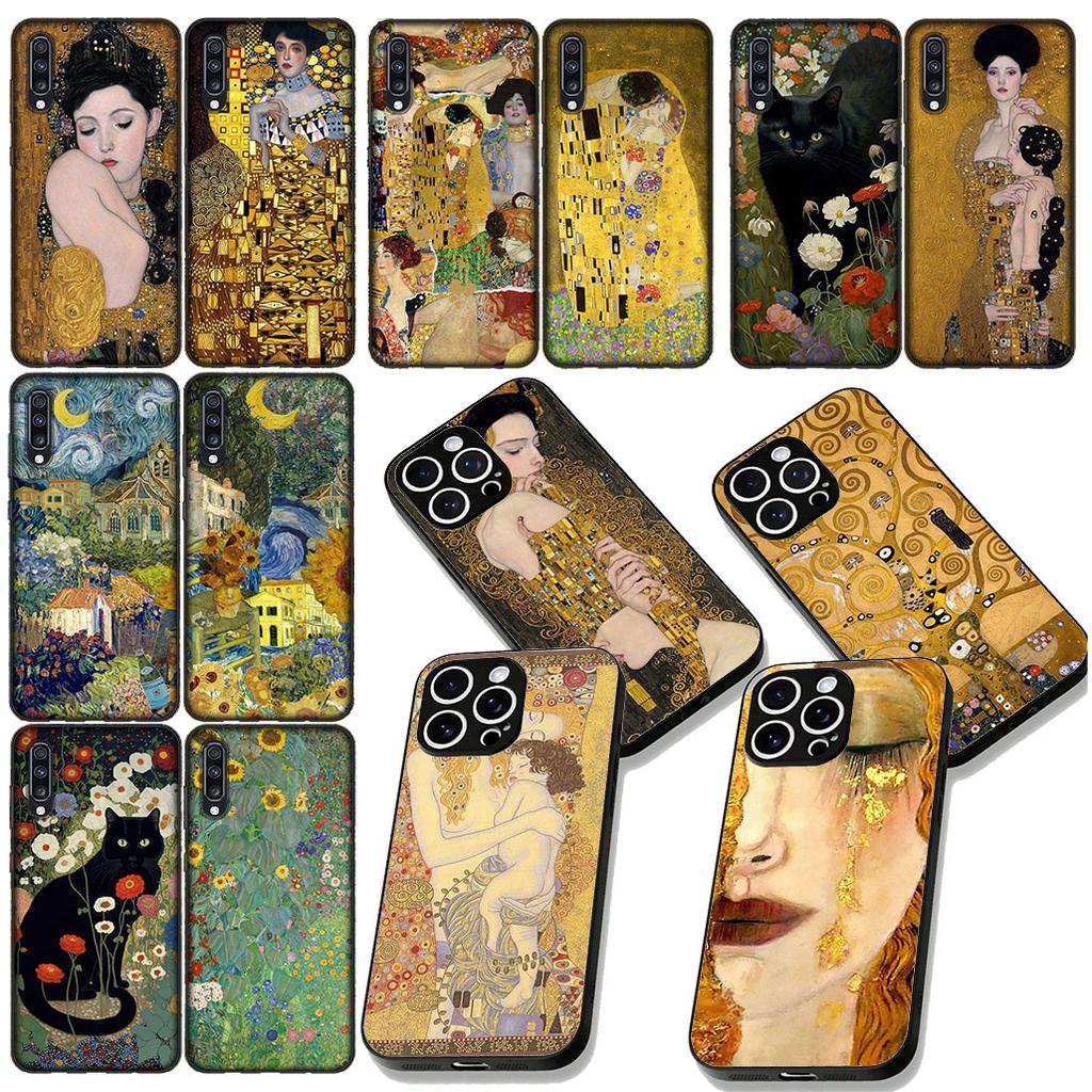 Art Gustav Klimt Protective Cover for Samsung Galaxy S25 Edge S24 S23 FE Plus Ultra A16 A15 A55 A57 5G Phone Case