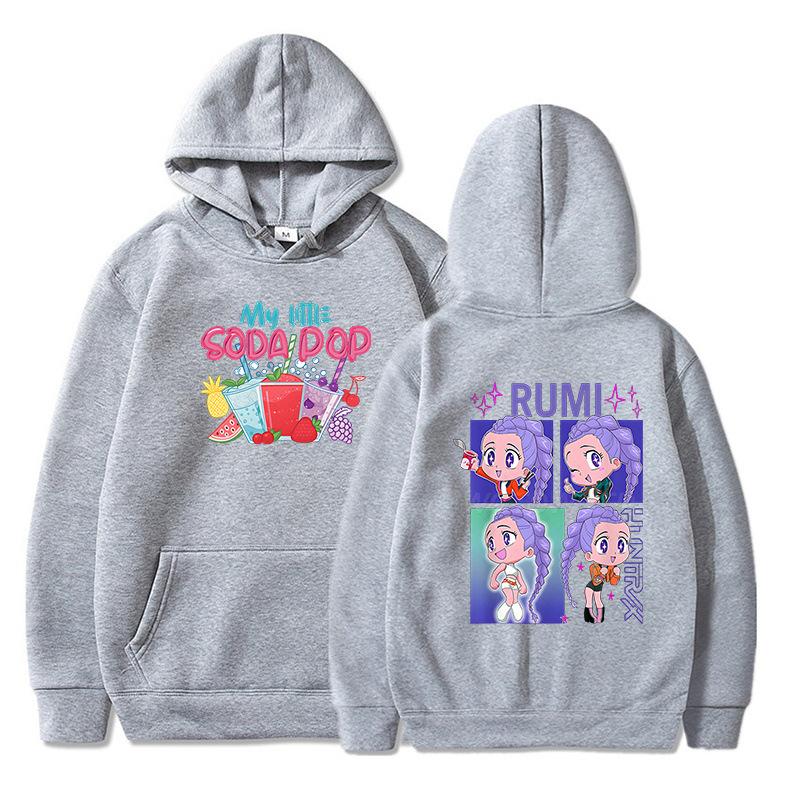 Anime K-Pop Demon Hunters Hoodie Men Women Harajuku Pullover Tops UNISEX Sportswear Fashion Hooded Sweatshirt Trends Tops