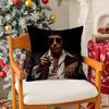 Hot Classic Movie ScarfaceS Pillow Case Silky Short Plush with Invisible Zipper Dustproof Sofa Cushion Cover for Home Decor