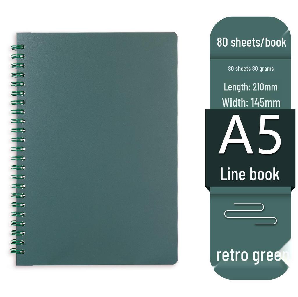 Minimalistisches A5 Schülerheft - Liniert