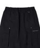 WACKY WILLY Women'S Nylon Cargo Long Skirt Black